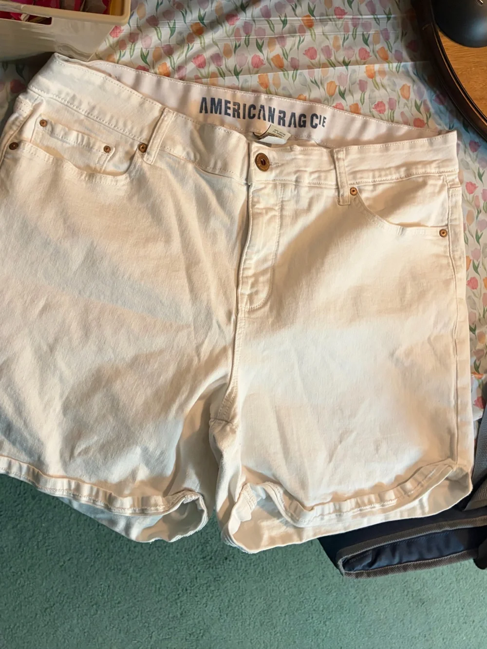 American Rag White Denim Shorts